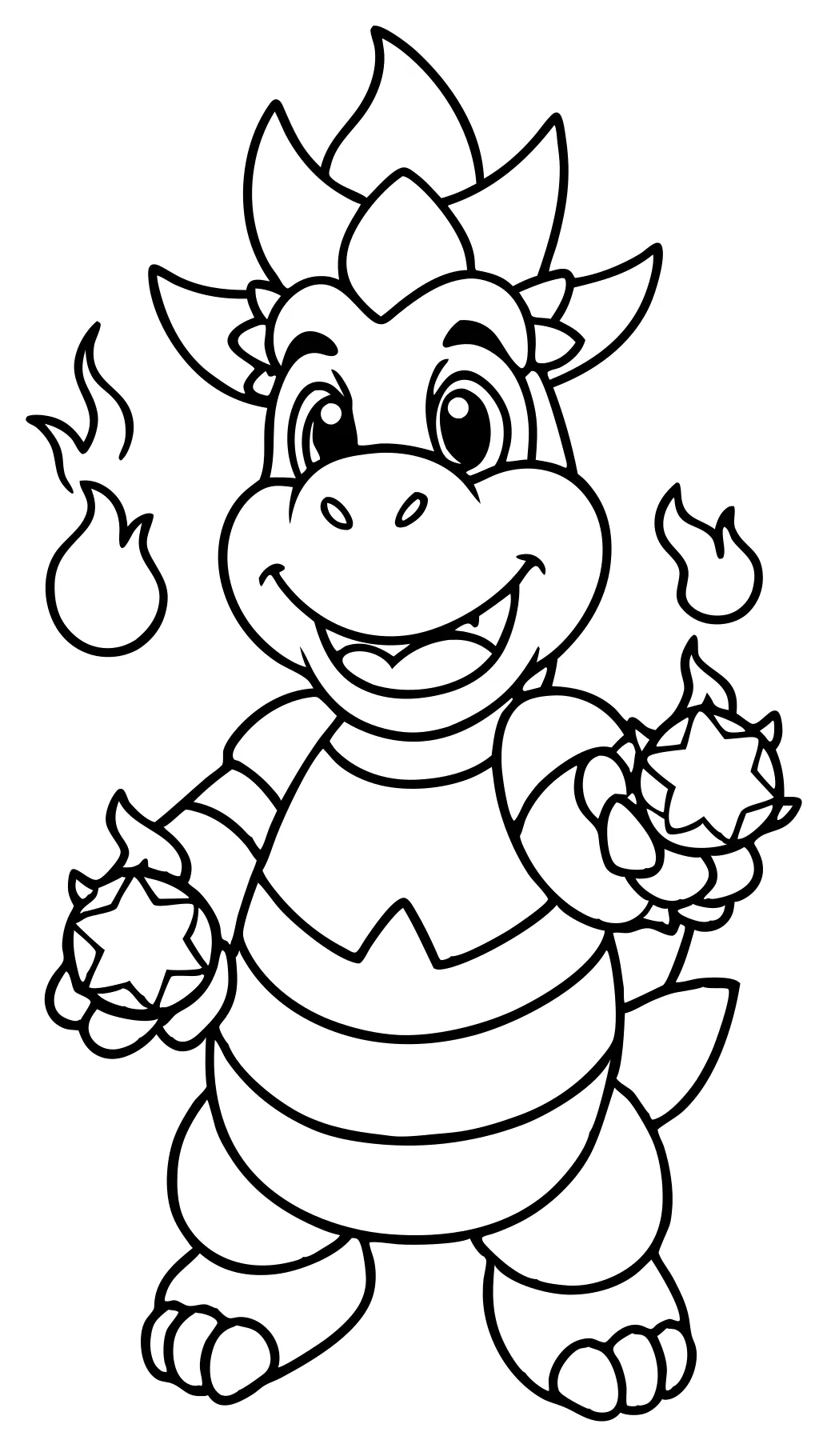 coloring pages of bowser jr